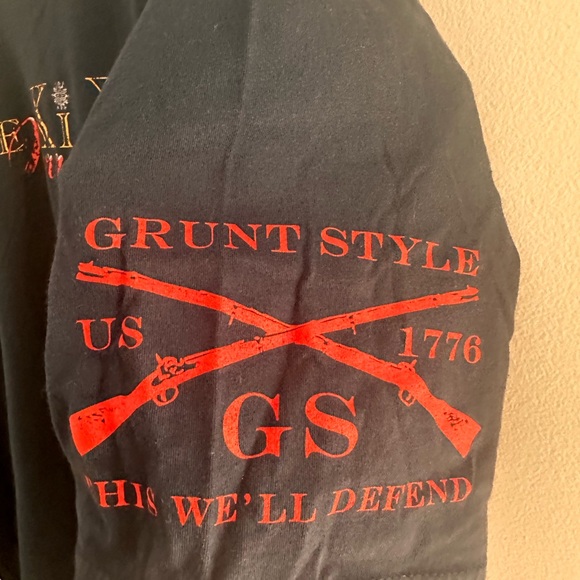 Grunt Style men’s XXL navy Yippee Kai Yay tee - Picture 4 of 5